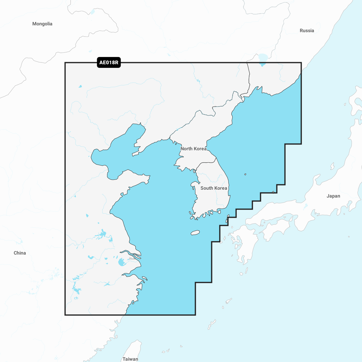 Navionics+ Chart AE018R: Yellow Sea