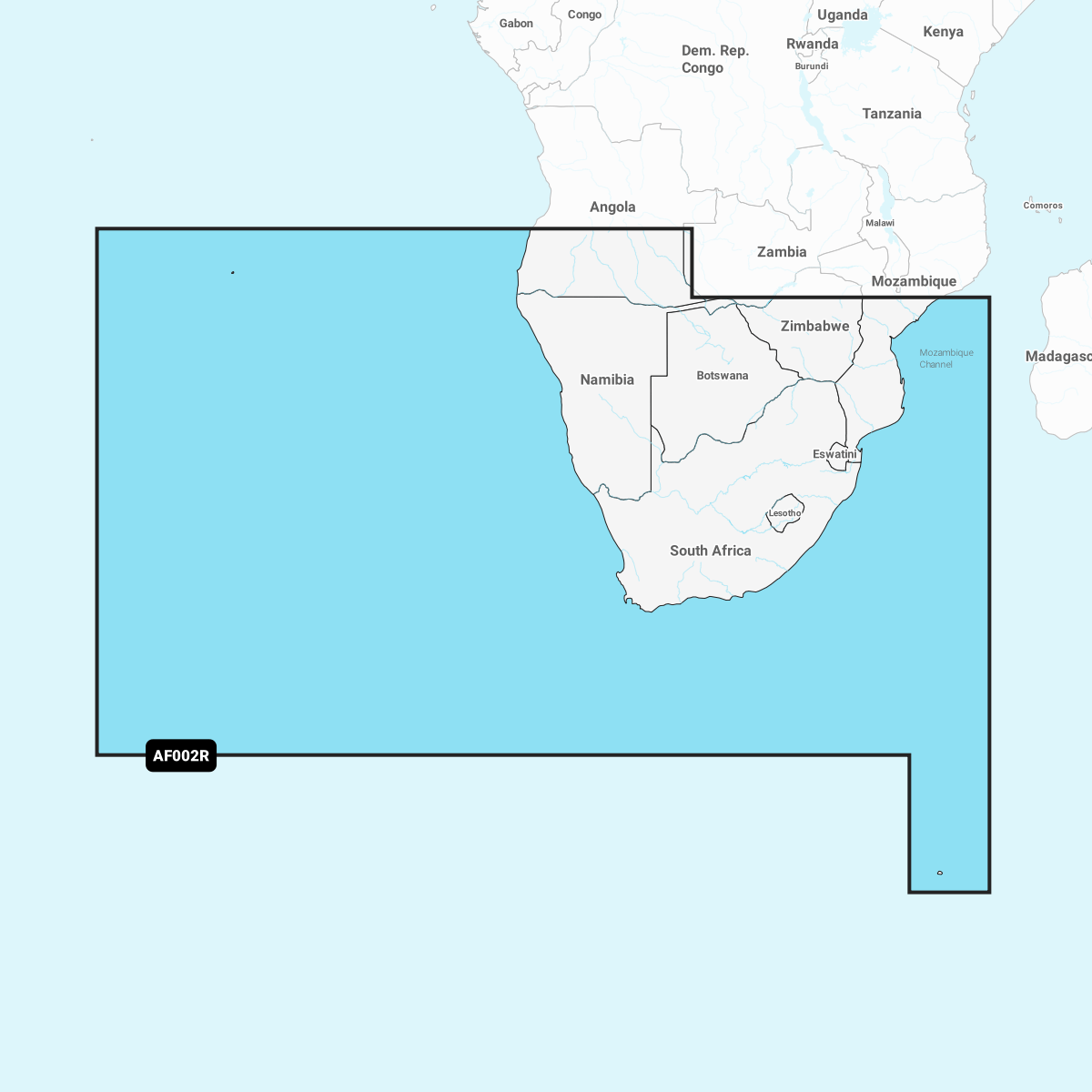 Navionics+ Chart AF002R: Africa, South
