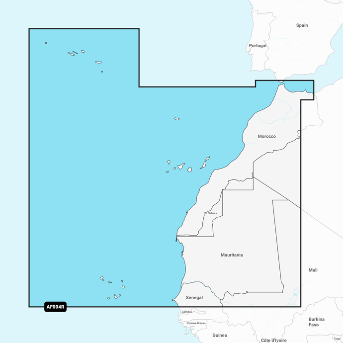 Navionics+ Chart AF004R: Africa, Northwest