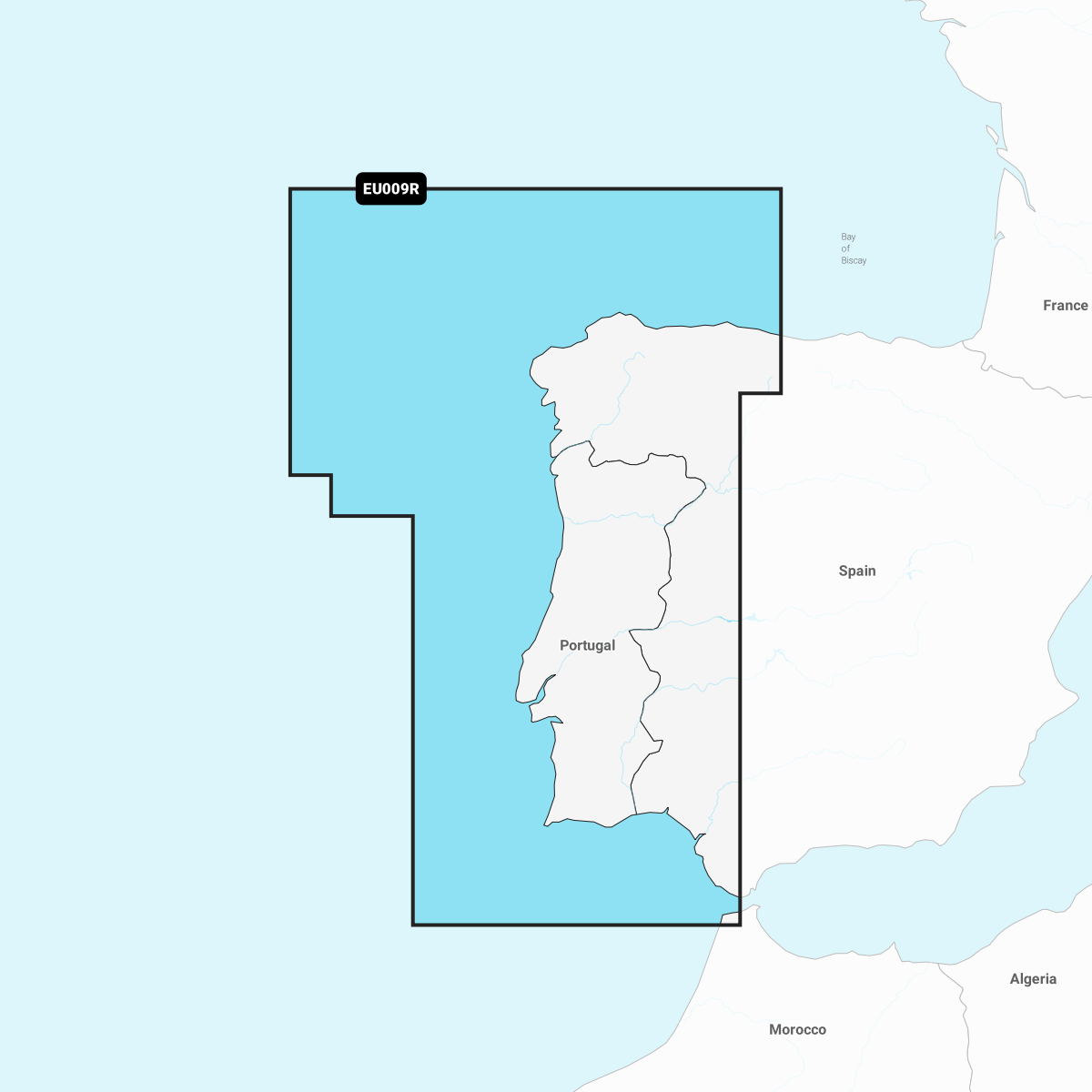 Navionics+ Chart EU009R: Portugal & Spain, Northwest