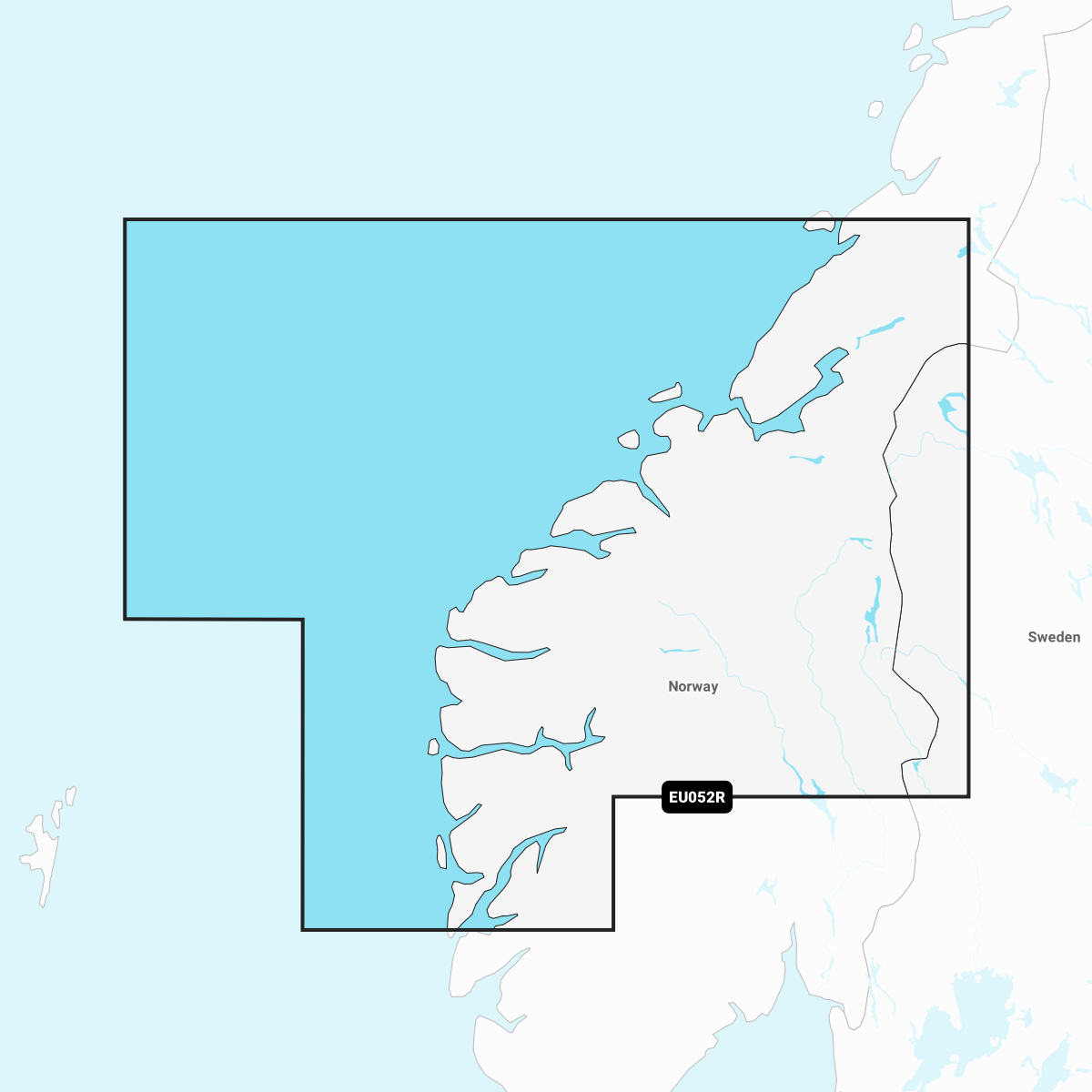 Navionics+ Chart EU052R: Norway, Sognefjord - Svefjorden