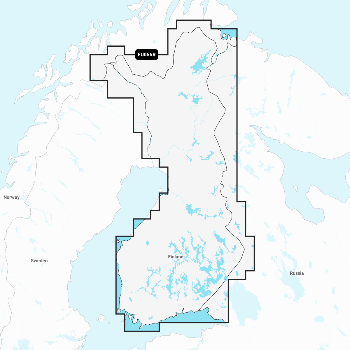 Navionics+ Chart EU055R: Finland, Lakes & Rivers