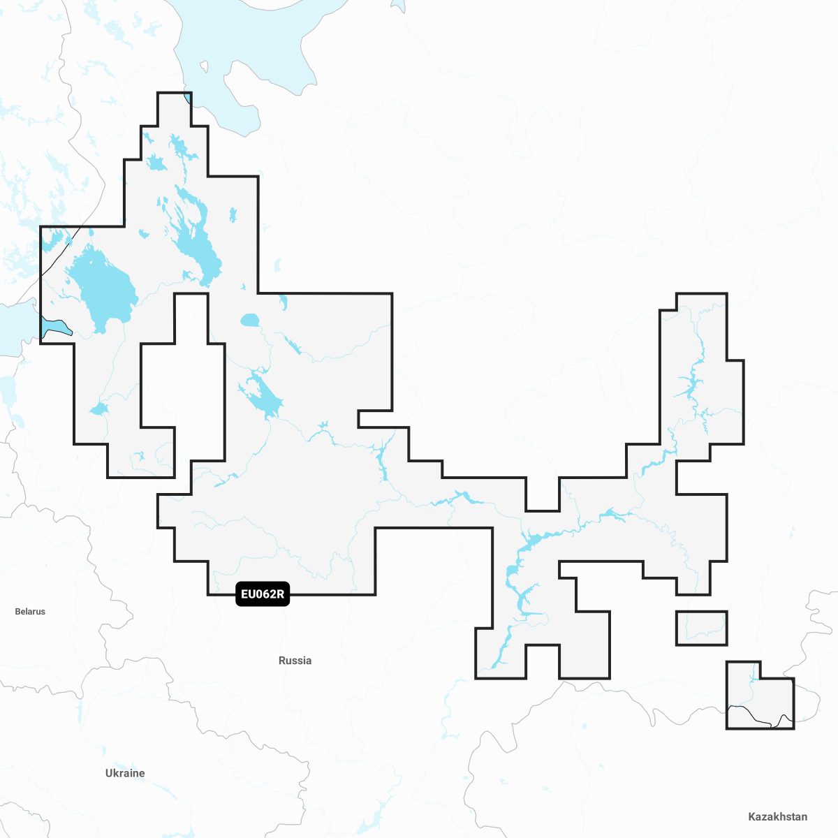 Navionics+ Chart EU062R: Russia, Upper & Central Volga