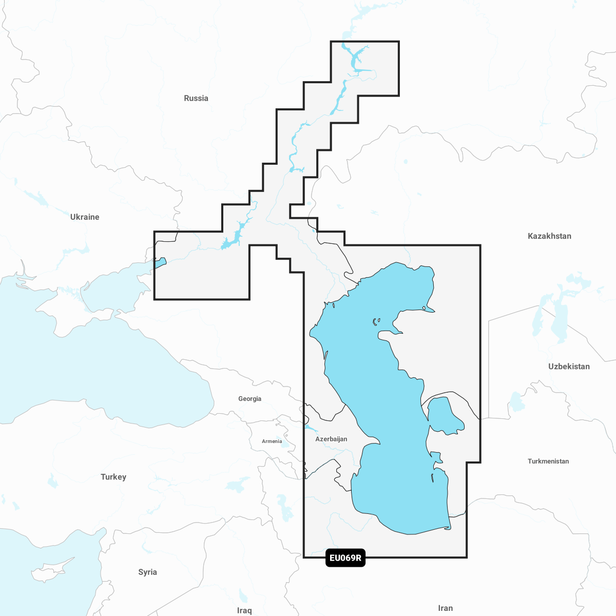 Navionics+ Chart EU069R: Caspian Sea & Lower Volga River