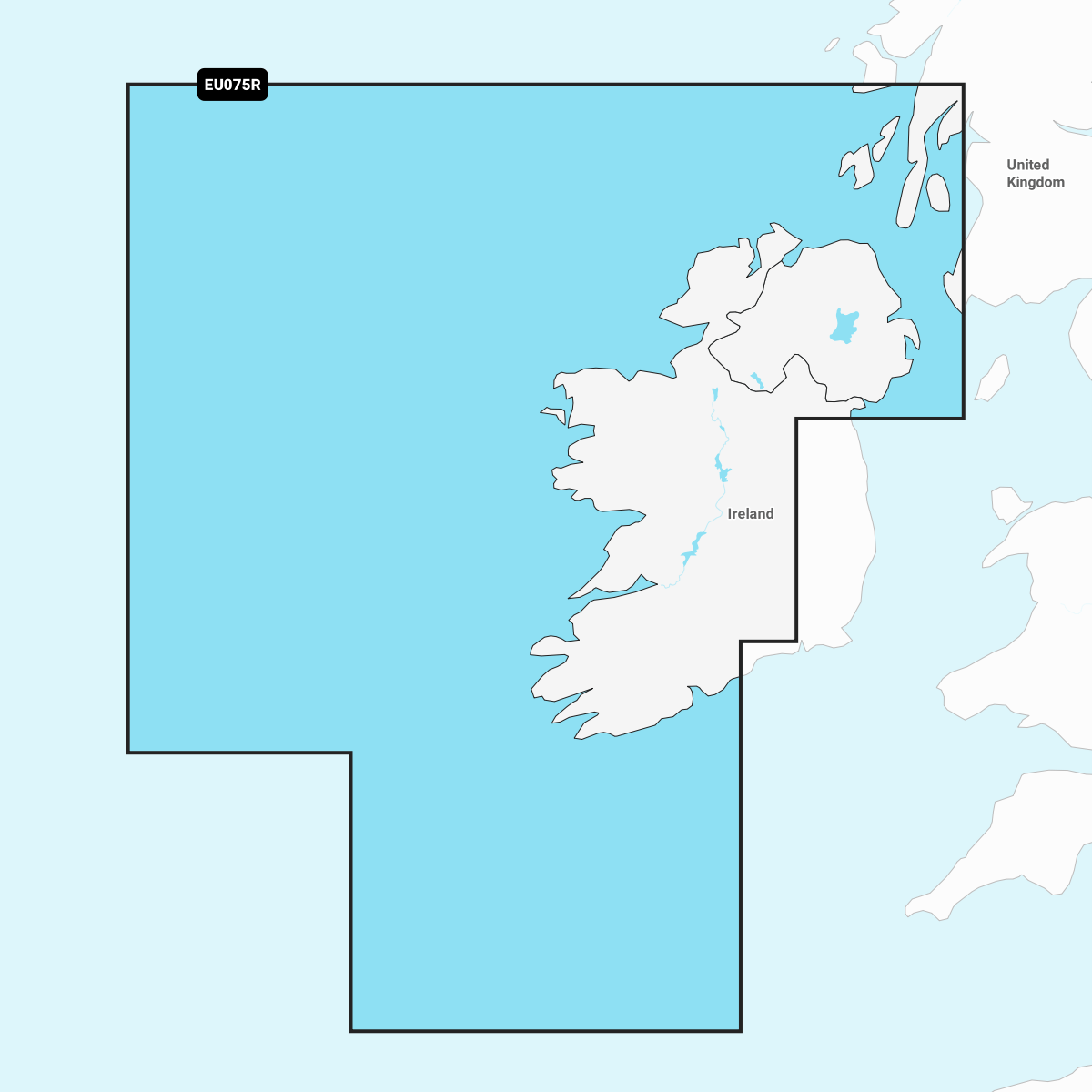 Navionics+ Chart EU075R: Ireland, West Coast