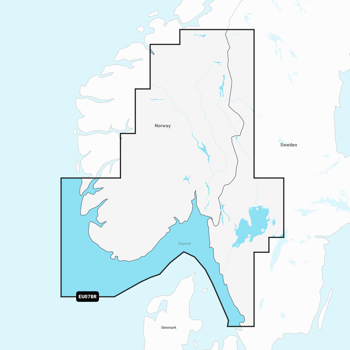 Navionics+ Chart EU078R: Oslo, Skagerrak & Haugesund