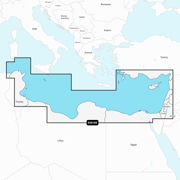 Navionics Platinum+ Chart EU016R: Mediterranean Sea, Southeast