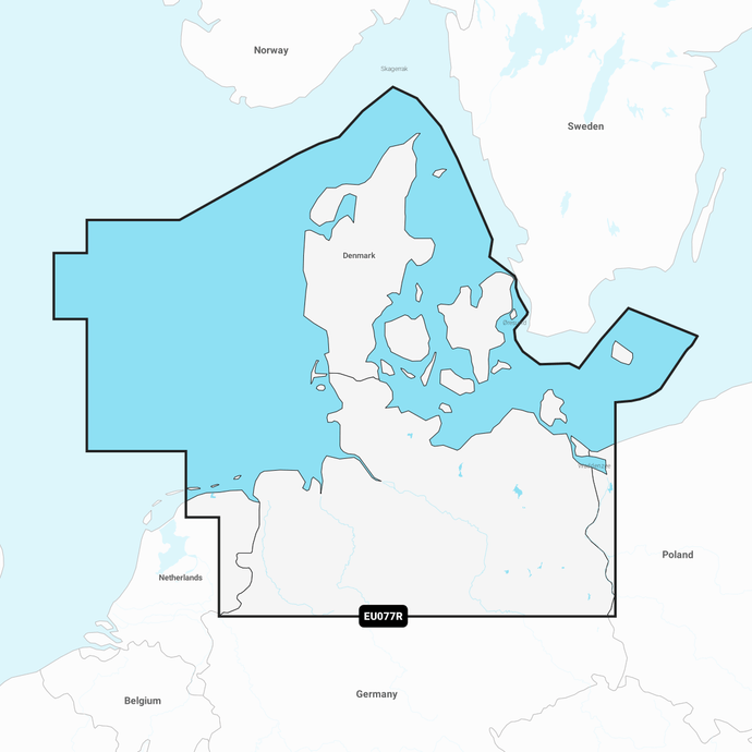 Navionics Platinum+ Chart EU077R: Denmark & Germany, North