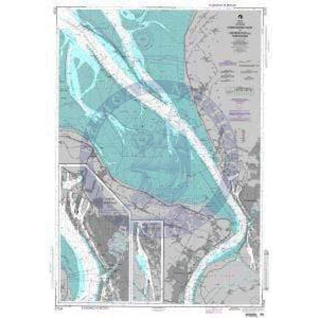 NGA Chart 37234: Robbennordsteert to Bremerhaven and Nordenham