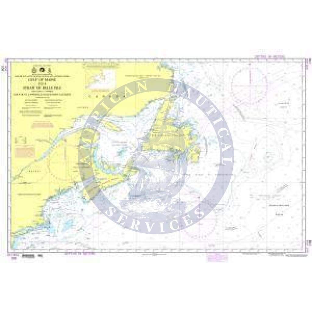 NGA Nautical Chart 109: Gulf of Maine to Strait of Belle Isle including Gulf of St. Lawrence
