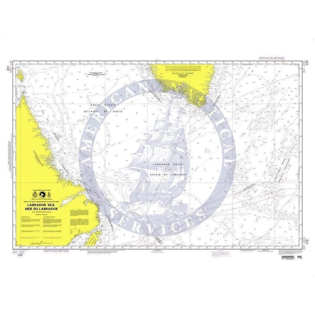NGA Nautical Chart 110: Labrador Sea