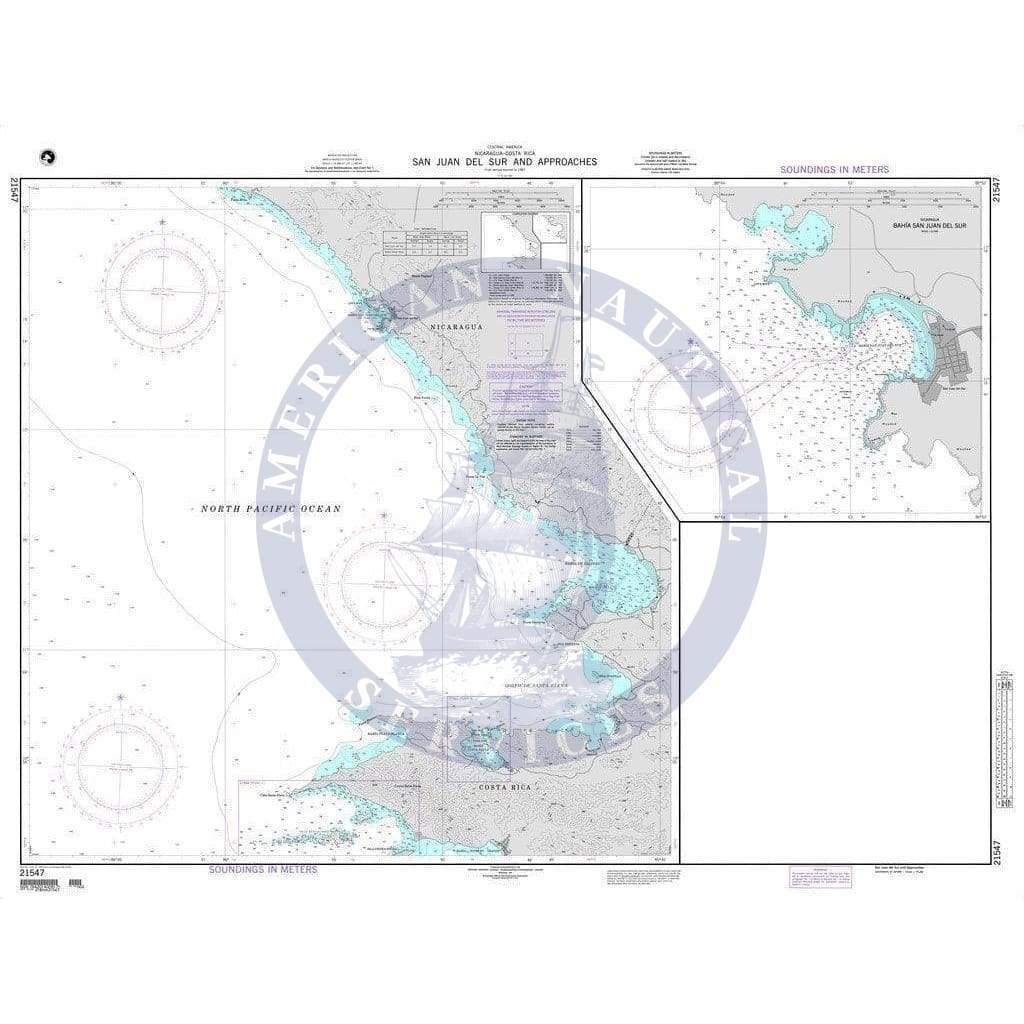 NGA Nautical Chart 21547: San Juan del Sur and Approaches