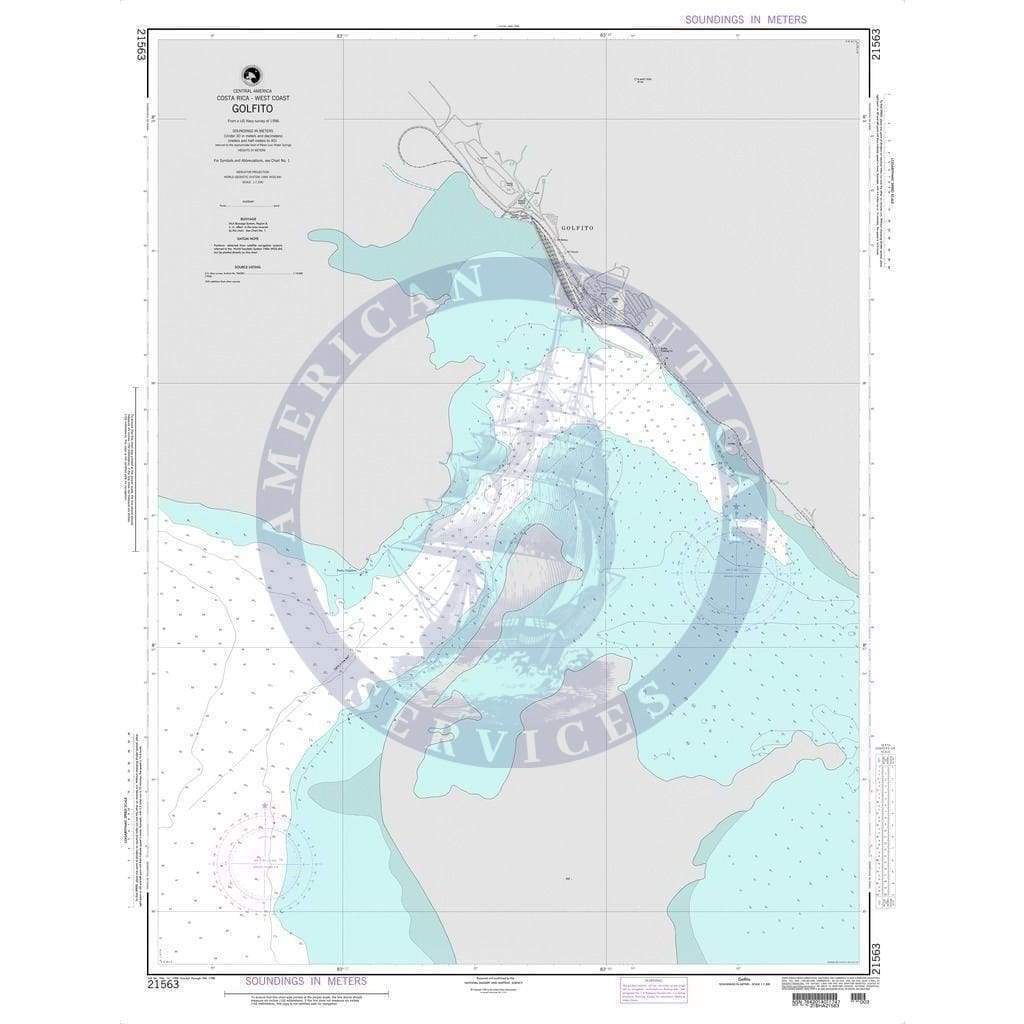 NGA Nautical Chart 21563: Gulfito