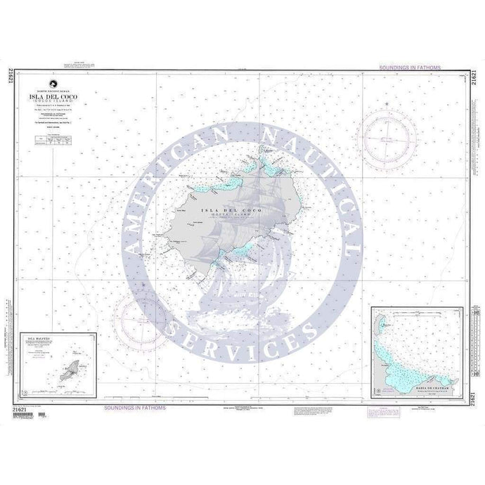 NGA Nautical Chart 21621: Isla del Coco (Cocos Island)