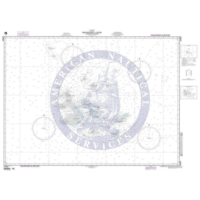 NGA Nautical Chart 22000: Archipielago de Colon (Galapagos Islands)