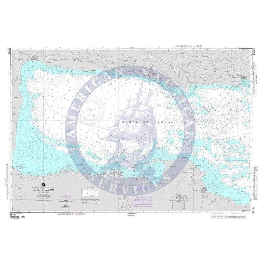 NGA Nautical Chart 25724: Bahia de Samana