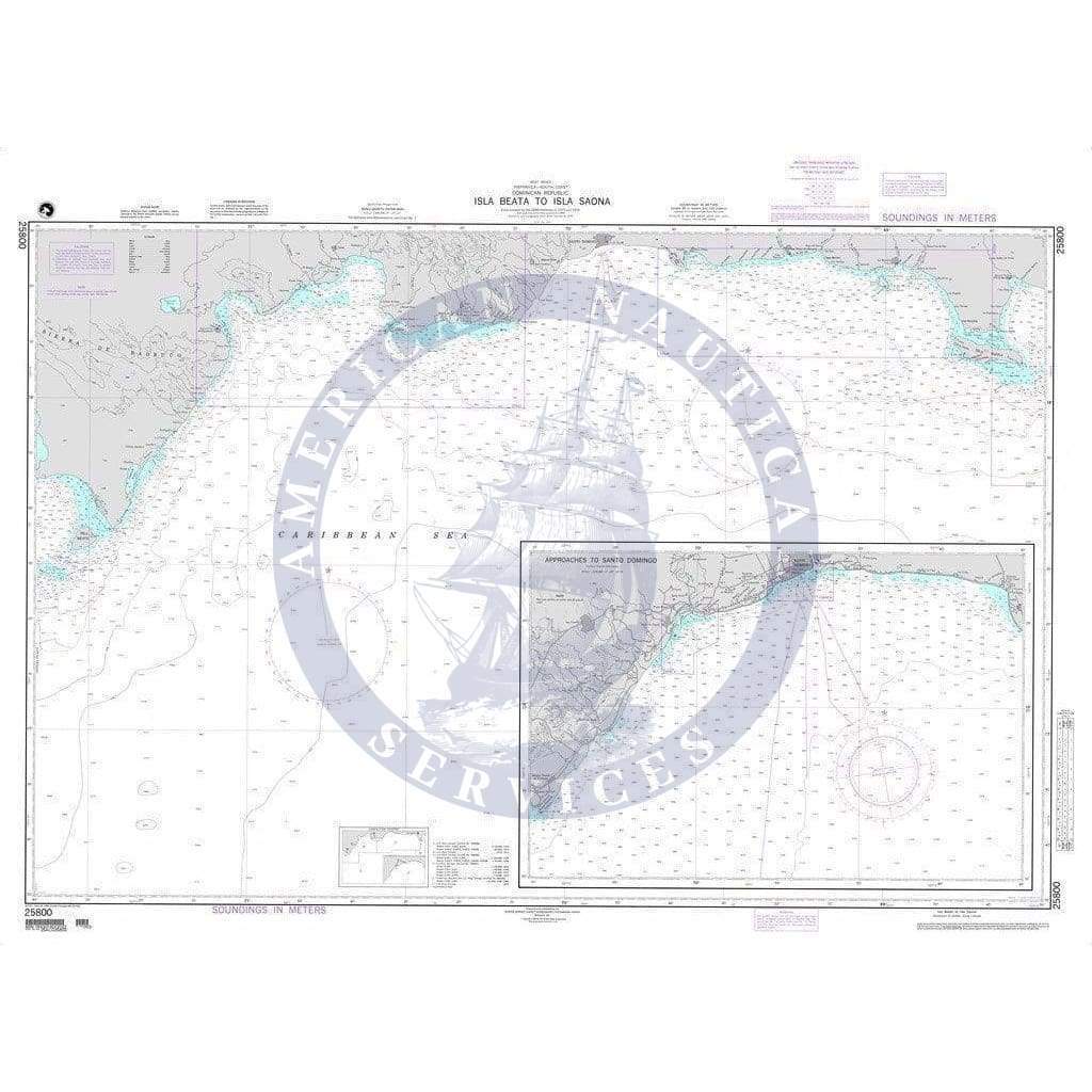 NGA Nautical Chart 25800: Isla Beata to Isla Saona