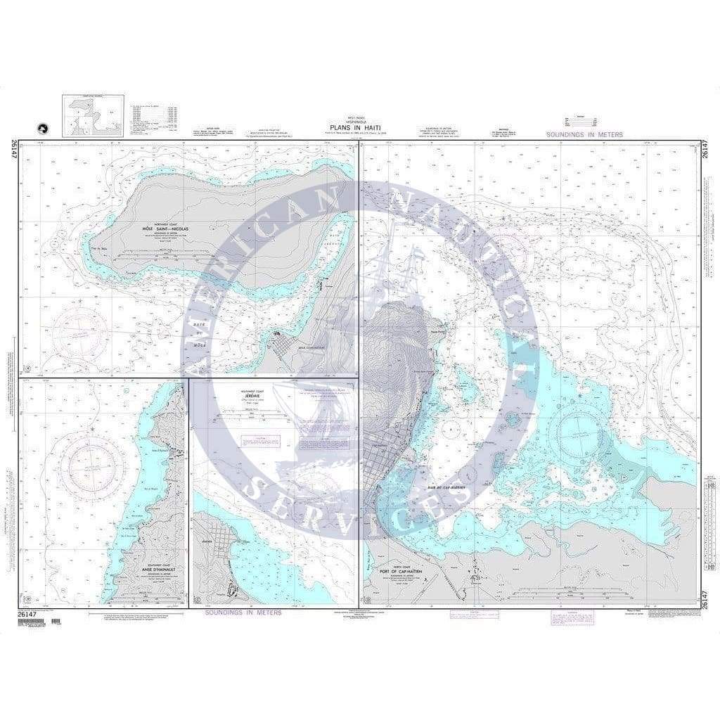 NGA Nautical Chart 26147: Plans in Haiti A. Mole Saint-Nicolas