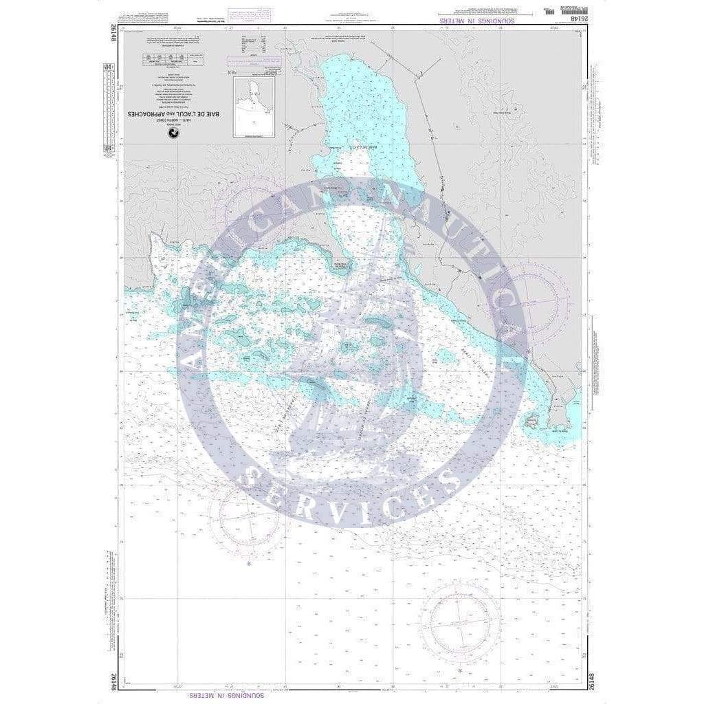NGA Nautical Chart 26148: Baie de L'Acul and Approaches (Haiti)