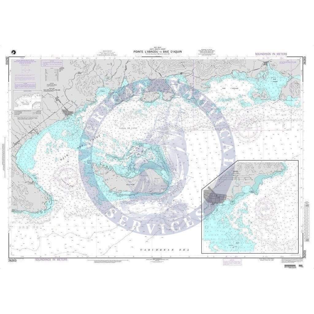 NGA Nautical Chart 26203: Ponte I'Abacou to Baie d'Aquin