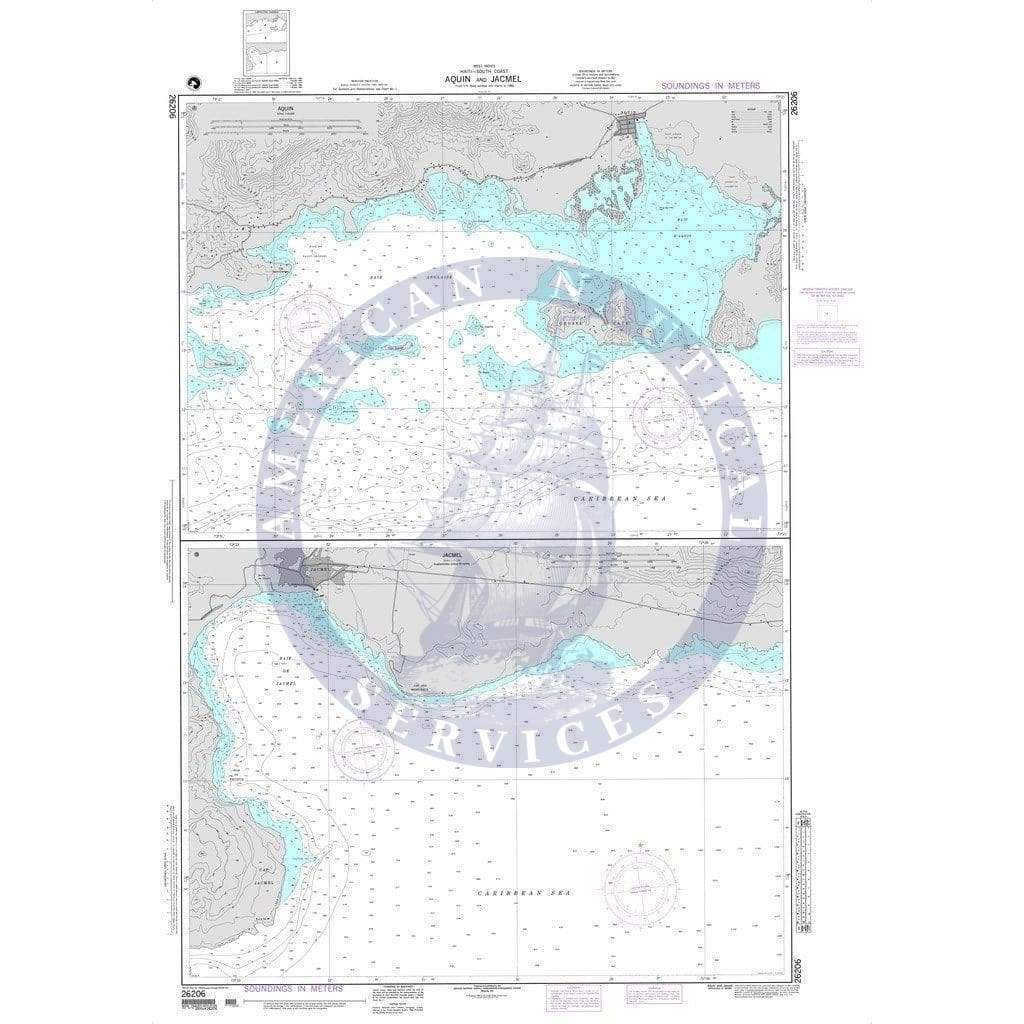 NGA Nautical Chart 26206: Aquin and Jacmel (Haiti-South Coast) Plans: A. Aquin