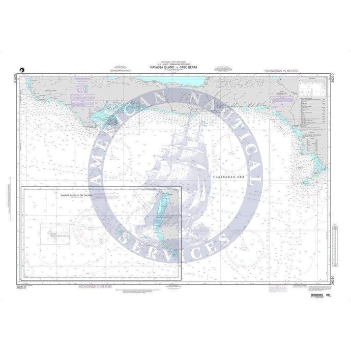 NGA Nautical Chart 26210: Navassa Island to Cabo Beata (OMEGA)