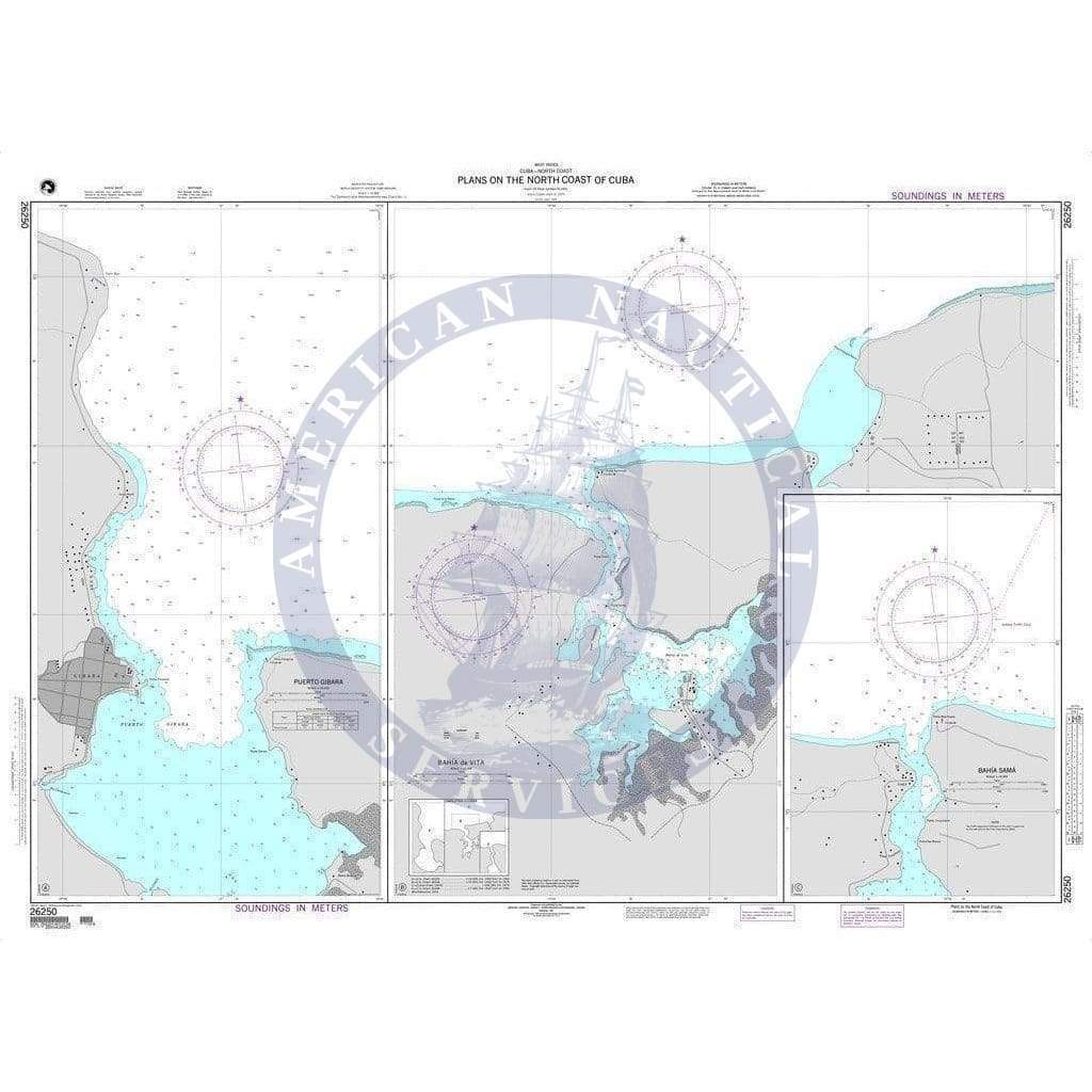 NGA Nautical Chart 26250: Plans on the North Coast of Cuba A. Puerto Gibara