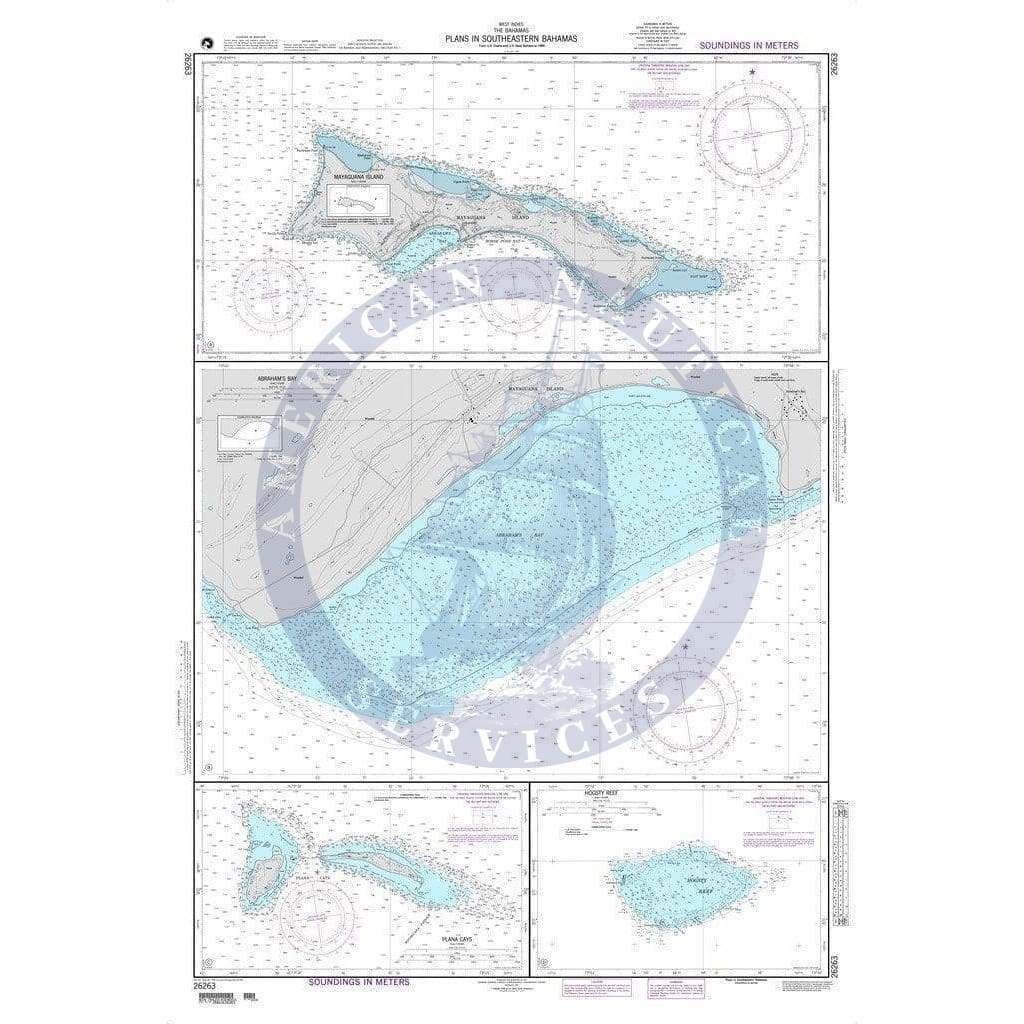 NGA Nautical Chart 26263: Plans in Southeastern Bahamas A. Mayaguana Island