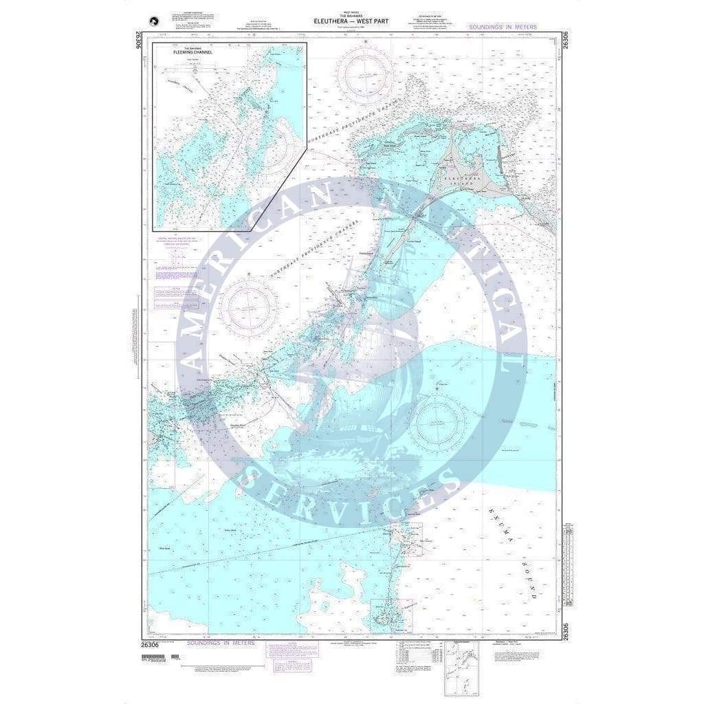 NGA Nautical Chart 26306: Eleuthera-West Part