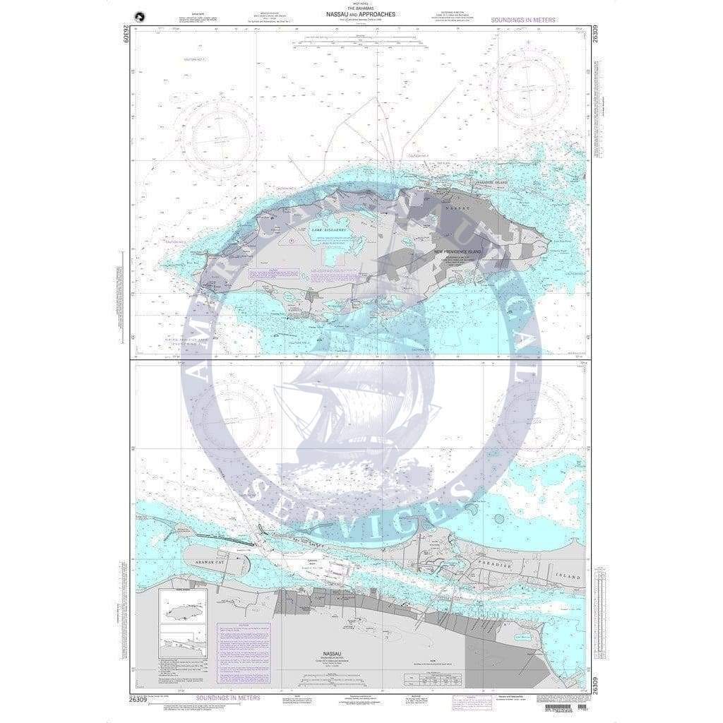 NGA Nautical Chart 26309: Nassau and Approaches