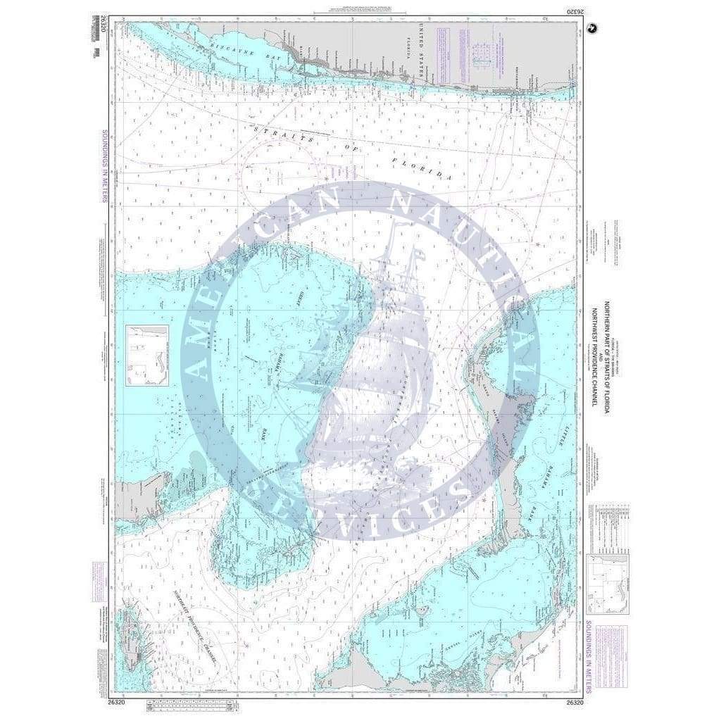 NGA Nautical Chart 26320: Northern Part of Straits of Florida and Northwest Providence Channel (LORAN-C)