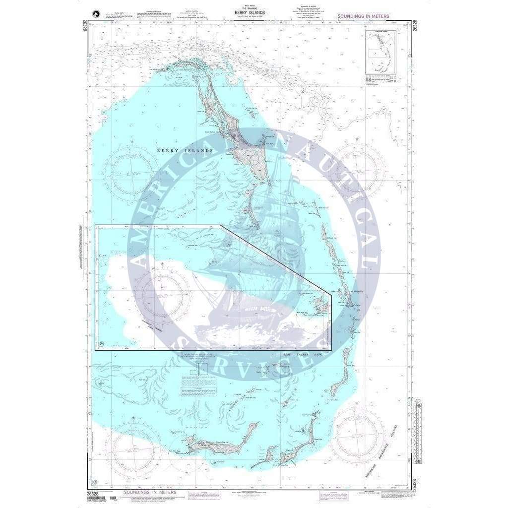 NGA Nautical Chart 26328: Berry Islands