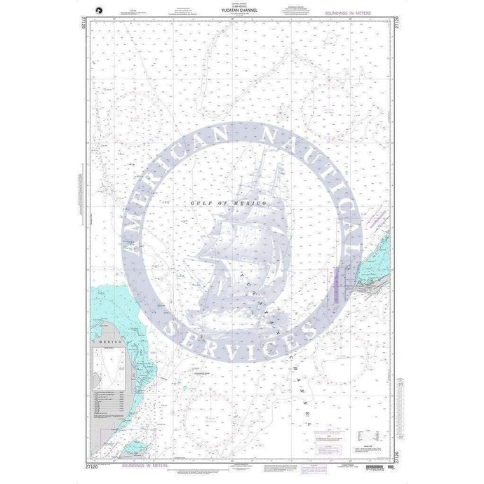 NGA Nautical Chart 27120: Yucatan Channel