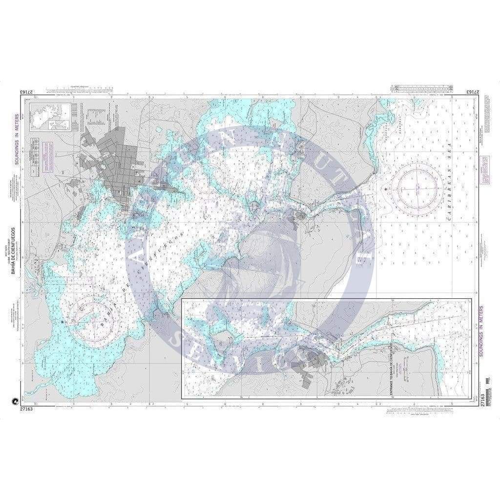 NGA Nautical Chart 27163: Bahia de Cienfuegos