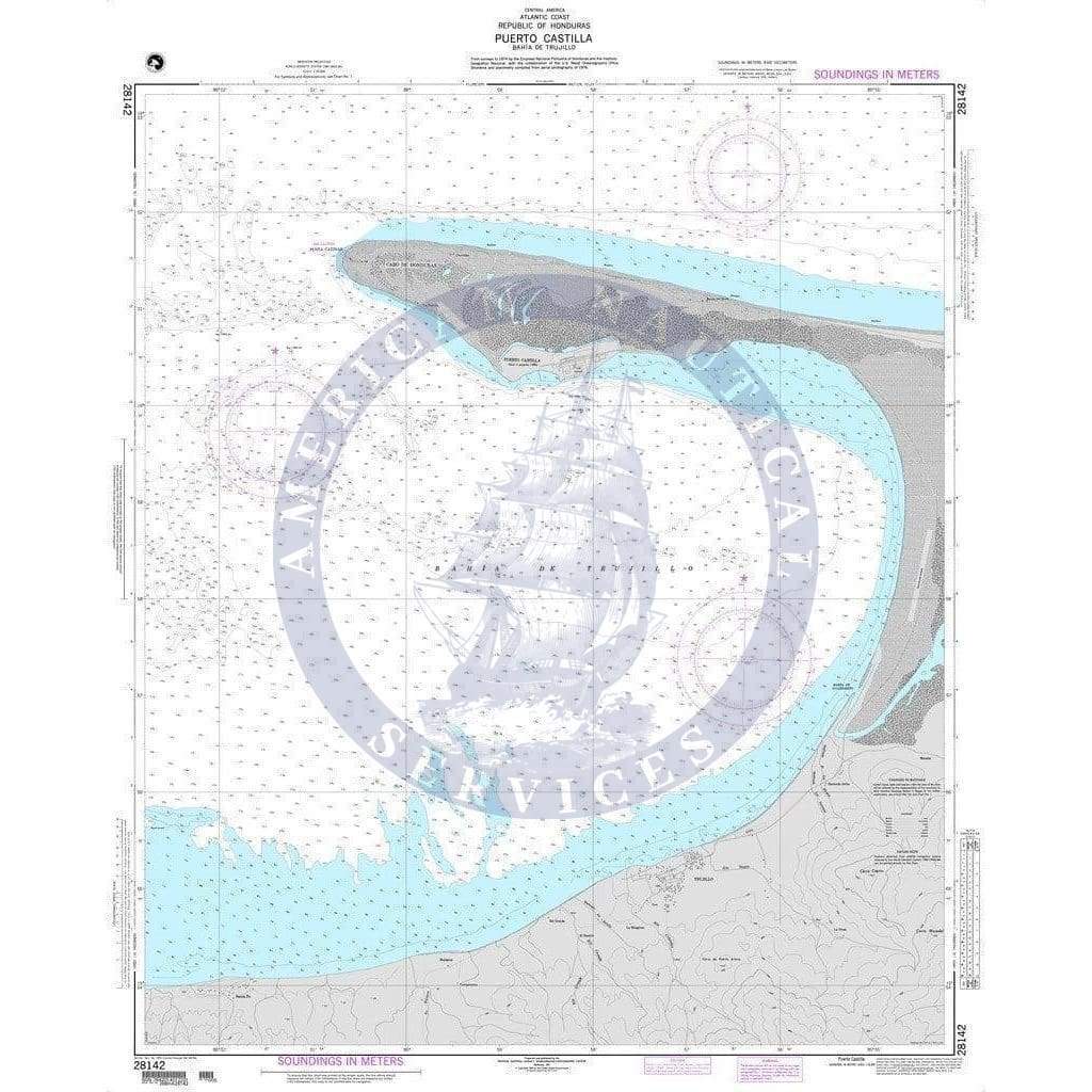 NGA Nautical Chart 28142: Puerto Castilla