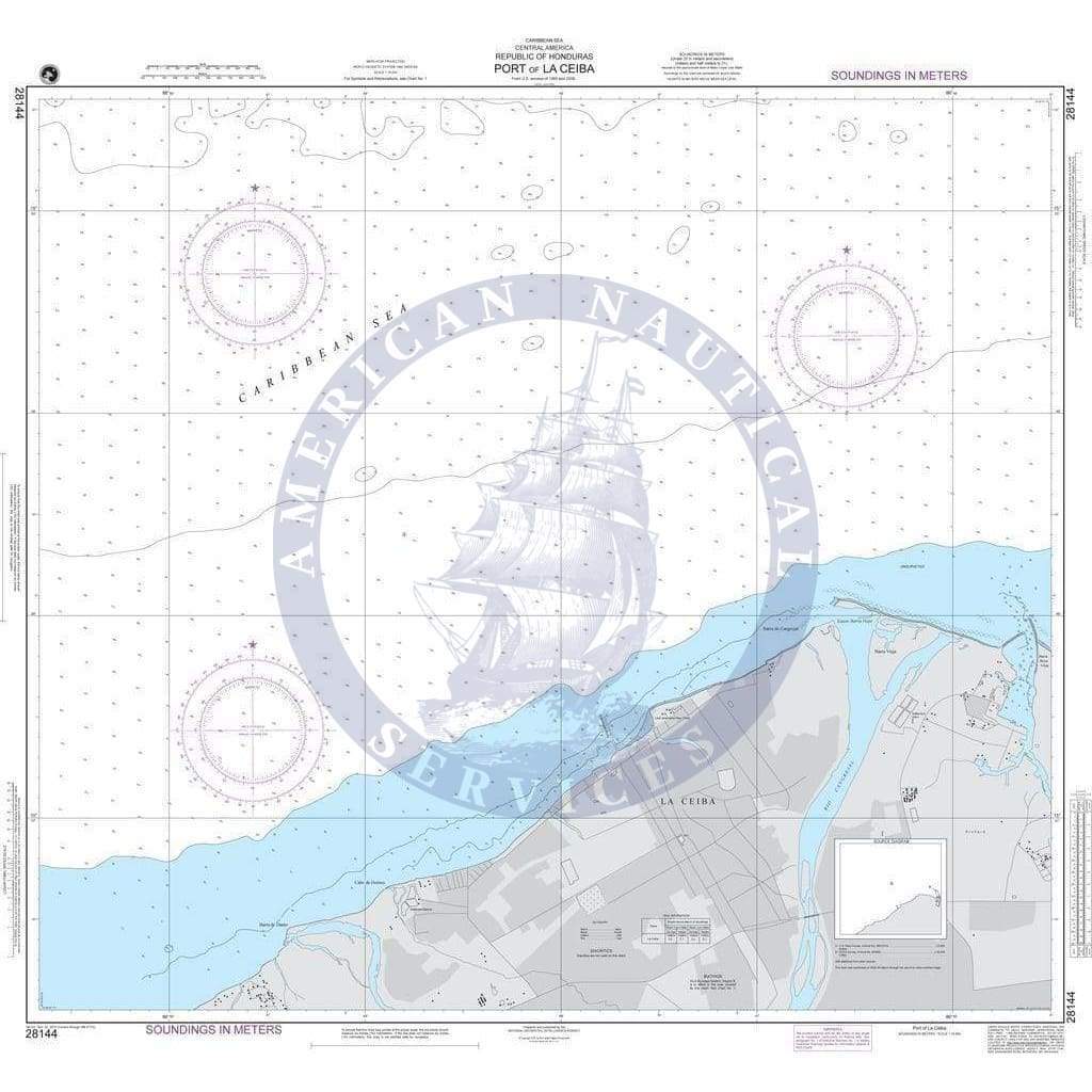 NGA Nautical Chart 28144: Port of La Ceiba (Honduras)