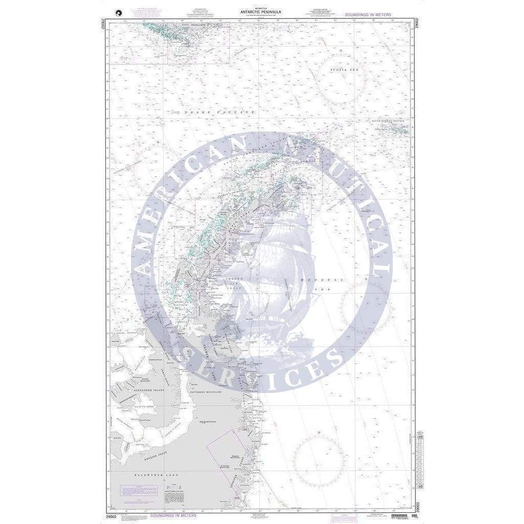 NGA Nautical Chart 29002: Antarctic Peninsula