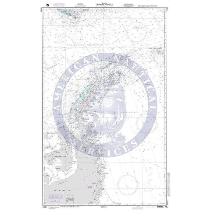 NGA Nautical Chart 29002: Antarctic Peninsula