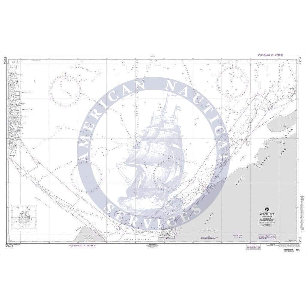 NGA Nautical Chart 29030: Weddell Sea