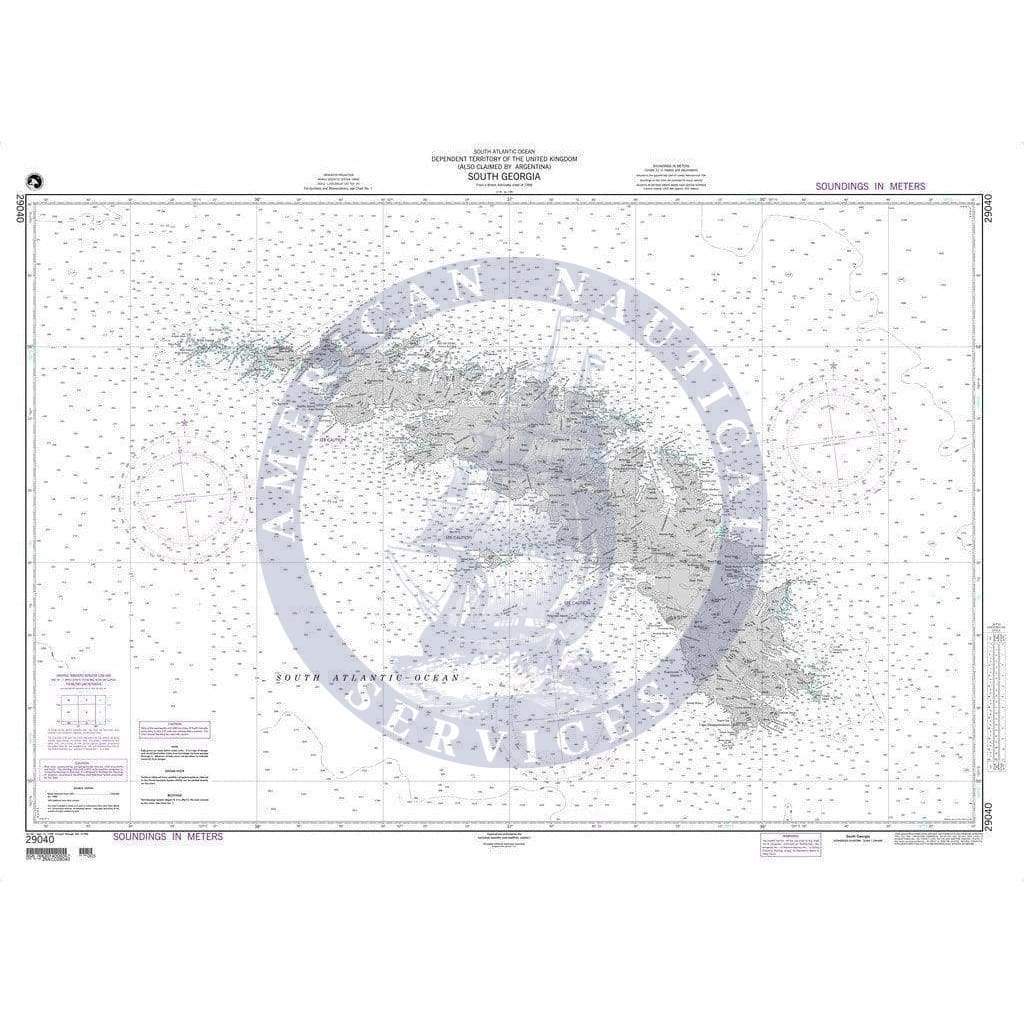 NGA Nautical Chart 29040: South Georgia