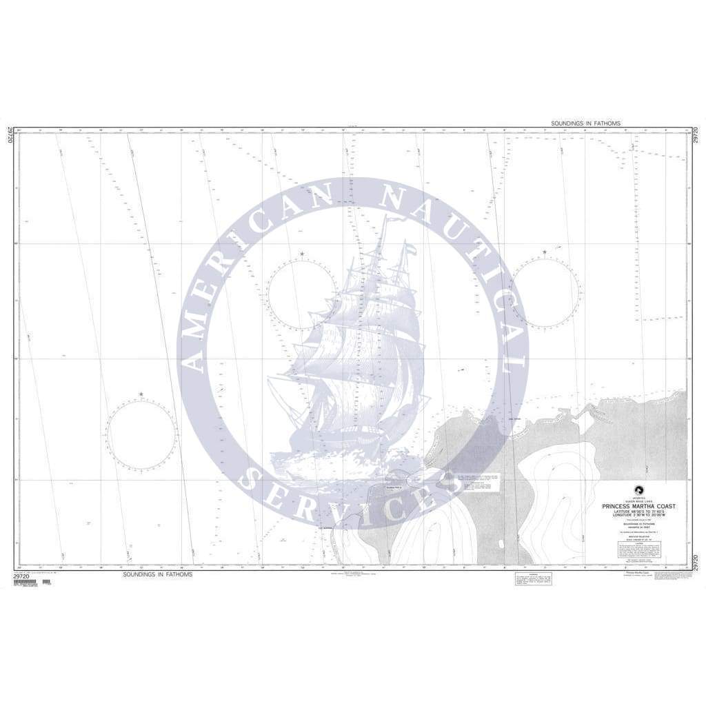 NGA Nautical Chart 29720: Princess Martha Coast (Queen Maud Land)
