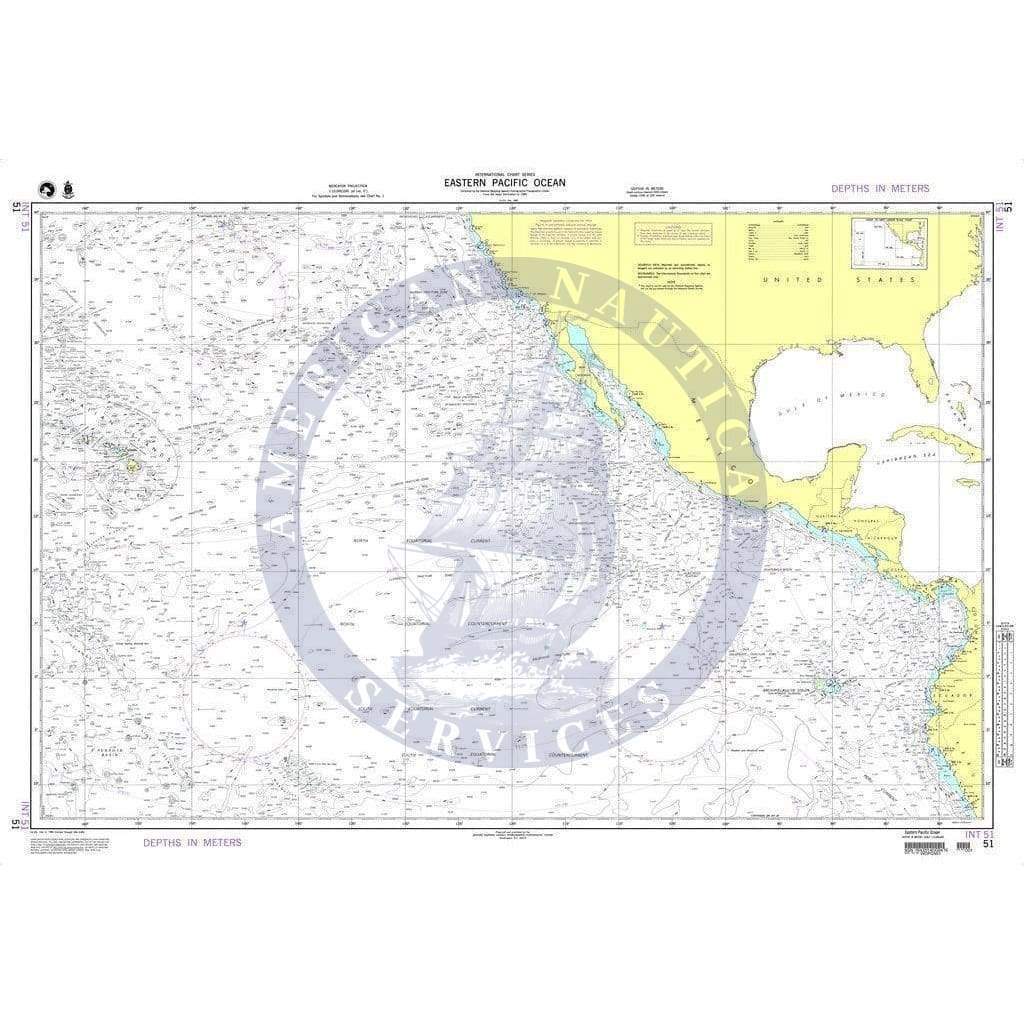 NGA Nautical Chart 51: Eastern Pacific Ocean