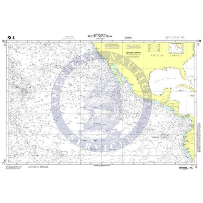 NGA Nautical Chart 51: Eastern Pacific Ocean