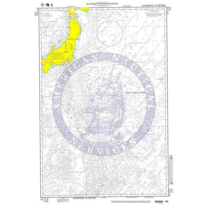 NGA Nautical Chart 510: Eastern Portion of Japan