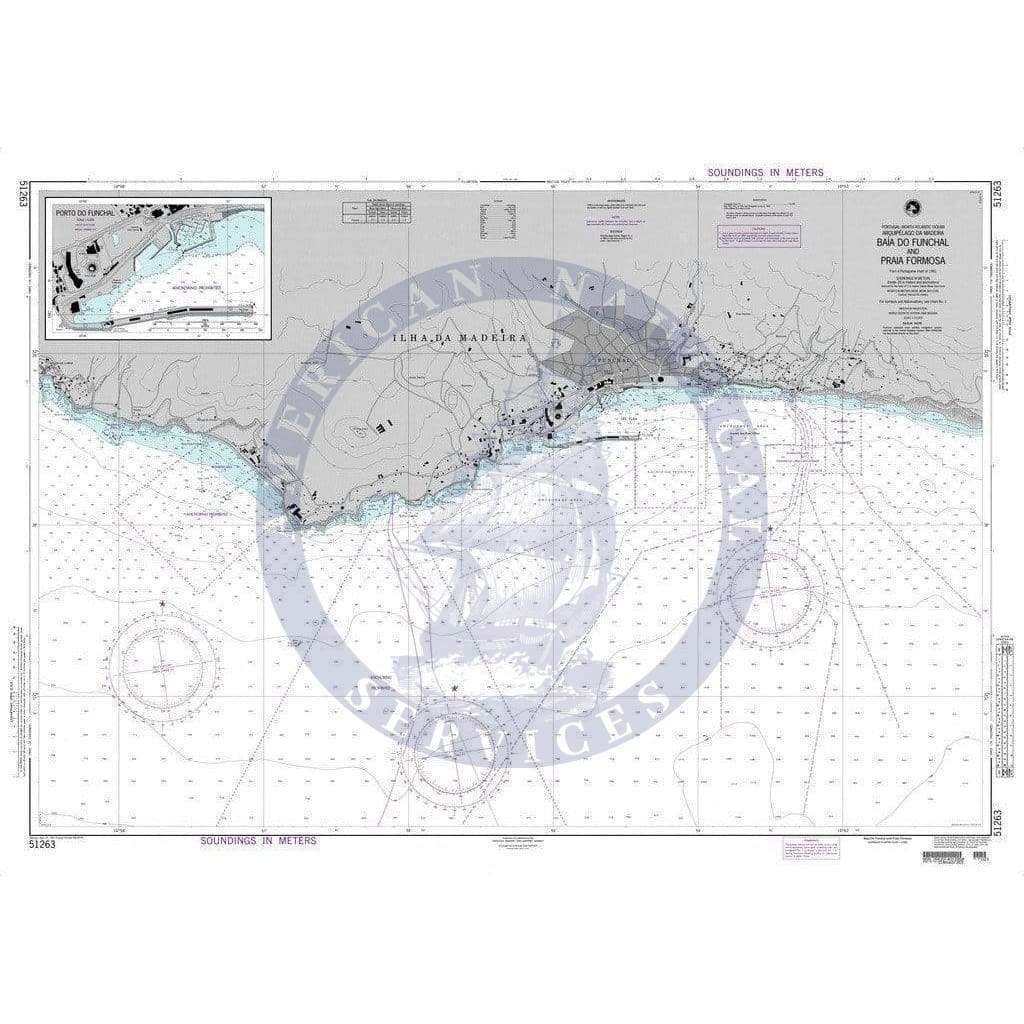NGA Nautical Chart 51263: Baia Do Funchal and Praia Formosa