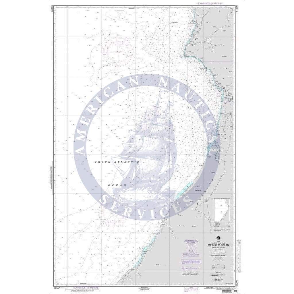 NGA Nautical Chart 51300: Cap Ghir to Sidi Ifni