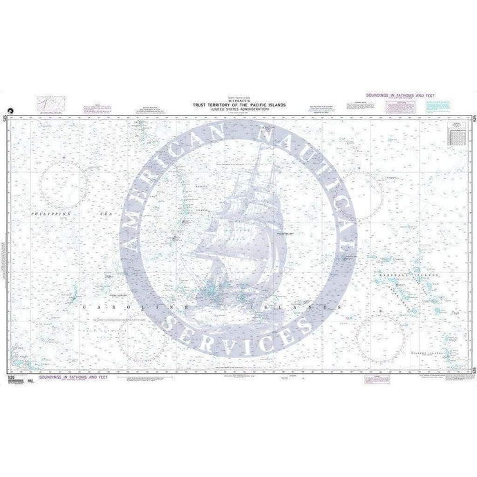 NGA Nautical Chart 525: Trust Territory of the Pacific Islands (Micronesia)