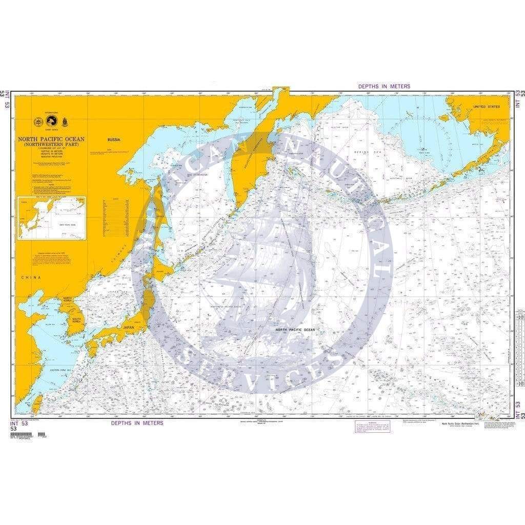 NGA Nautical Chart 53: North Pacific Ocean (Northwestern Part)