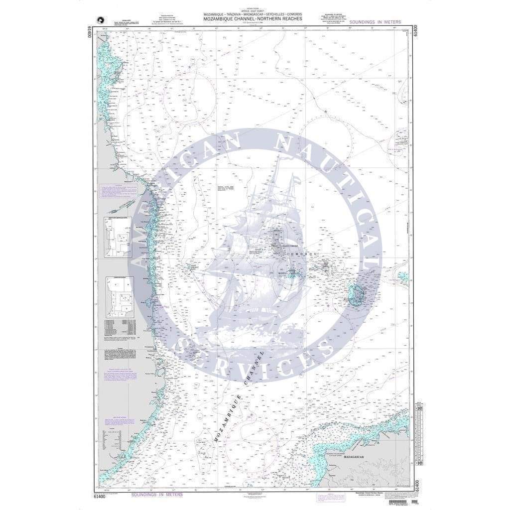 NGA Nautical Chart 61400: Mozambique Channel-Northern Reaches