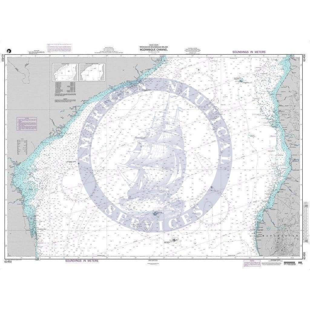 NGA Nautical Chart 61450: Mozambique Channel